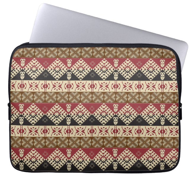 Funda Para Portátil modelo africano tribal étnico (Frente)