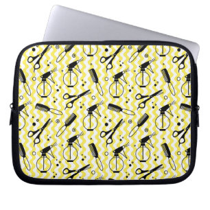 Funda Para Portátil Modelo amarillo de la herramienta del peluquero
