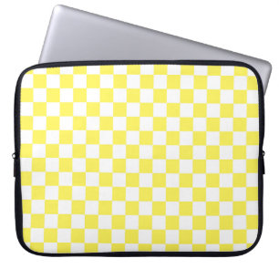 Funda Para Portátil Modelo amarillo del tablero de damas