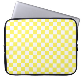 Funda Para Portátil Modelo amarillo del tablero de damas
