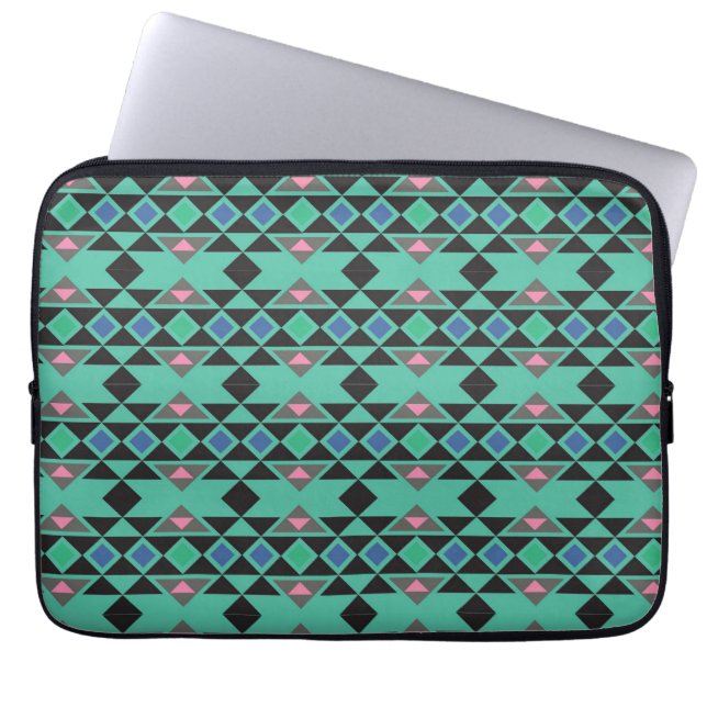Funda Para Portátil Modelo azteca tribal geométrico del trullo del (Frente)