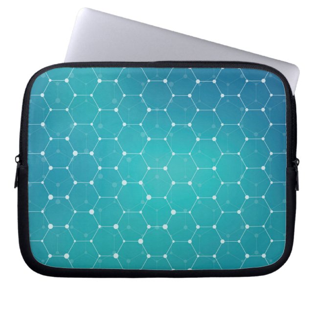 Funda Para Portátil Modelo azul de la DNA del trullo (Frente)