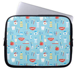 Funda Para Portátil Modelo azul dental
