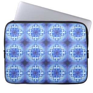 Funda Para Portátil Modelo azul geométrico étnico abstracto