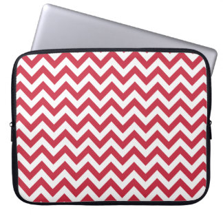 Funda Para Portátil Modelo blanco rojo de Chevron