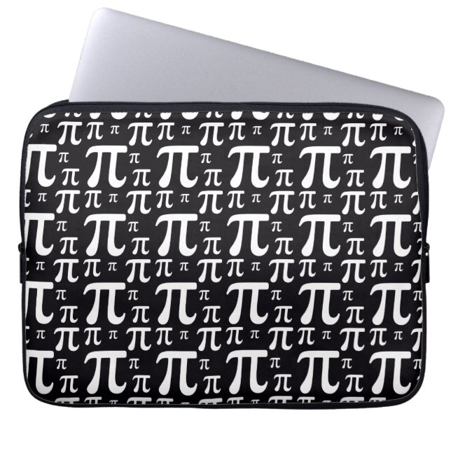 Funda Para Portátil Modelo blanco y negro del pi (Frente)