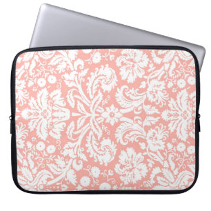 Funda Para Portátil Modelo coralino del damasco del ordenador portáti