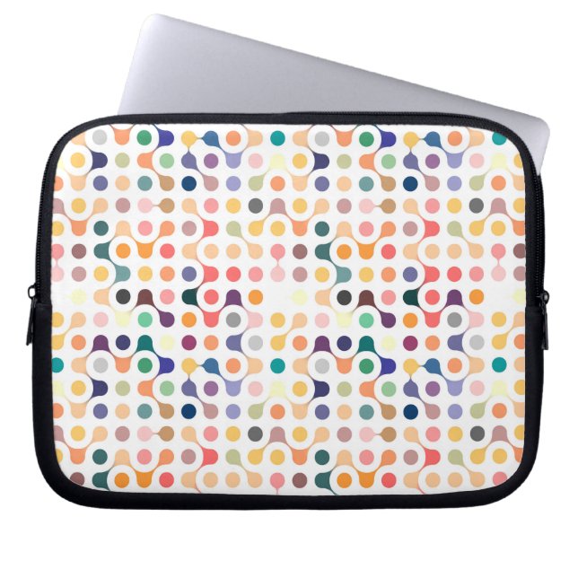 Funda Para Portátil Modelo de la estructura molecular (Frente)