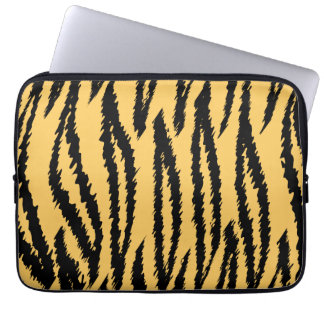 Funda Para Portátil Modelo de la impresión del tigre. Naranja y negro