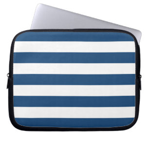 Funda Para Portátil Modelo de las rayas azules de Mónaco
