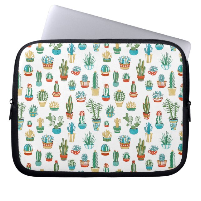 Funda Para Portátil Modelo de los Succulents (Frente)