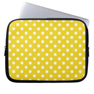 Funda Para Portátil Modelo de lunar amarillo limón