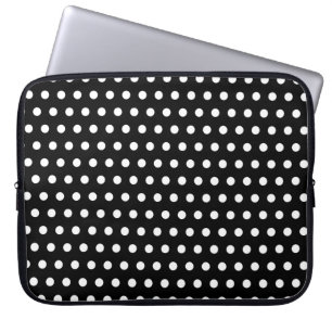 Funda Para Portátil Modelo de lunar blanco y negro. Manchado