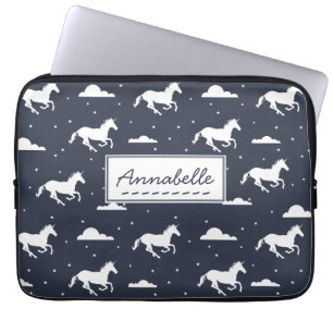 Funda Para Portátil Modelo de medianoche del cielo del unicornio