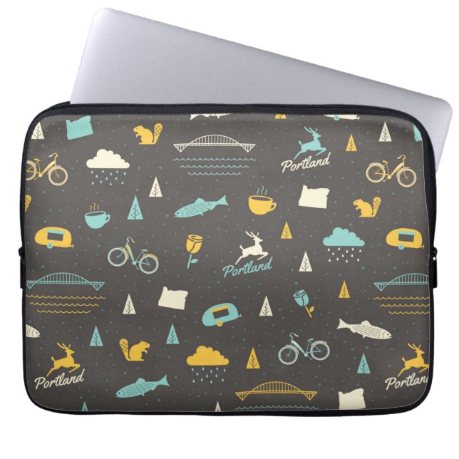 Funda Para Portátil Modelo de Portland, Oregon (Frente)