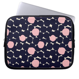 Funda Para Portátil Modelo de punto grande azul y rosado