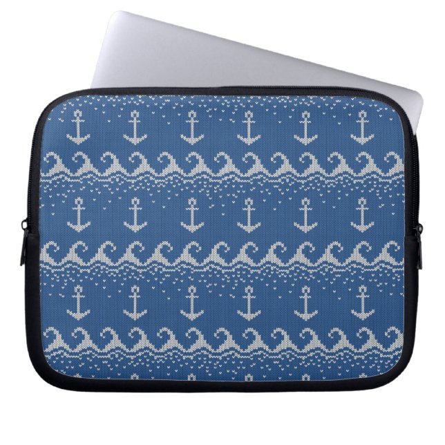 Funda Para Portátil Modelo de punto náutico (Frente)