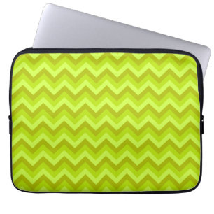 Funda Para Portátil Modelo de zigzag de la verde lima