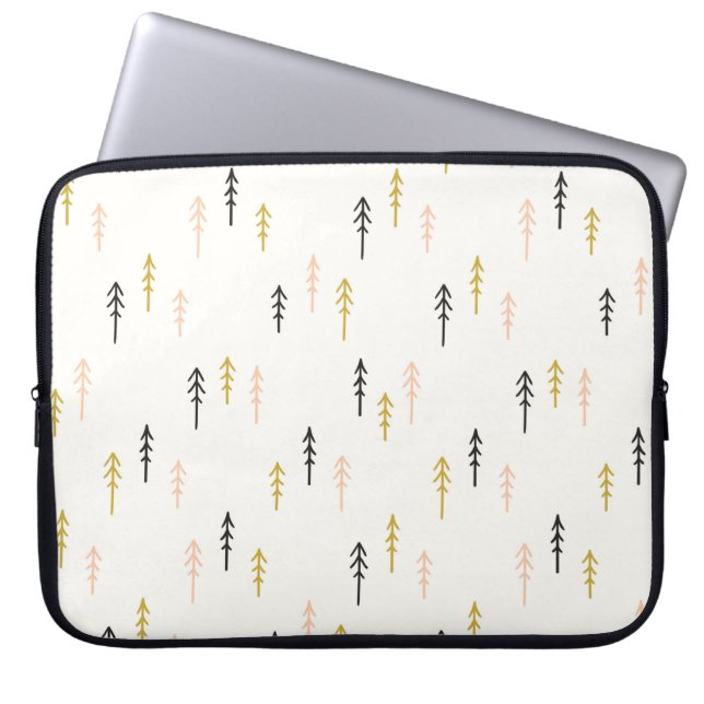 Funda Para Portátil Modelo del bosque del árbol de navidad (Frente)