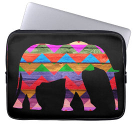 Funda Para Portátil Modelo del elefante de Chevron