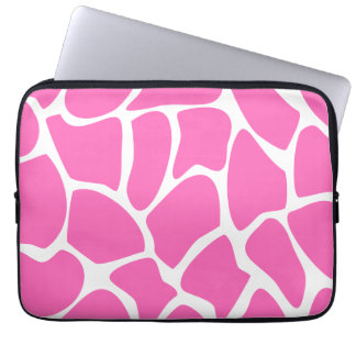 Funda Para Portátil Modelo del estampado de girafa en rosa brillante