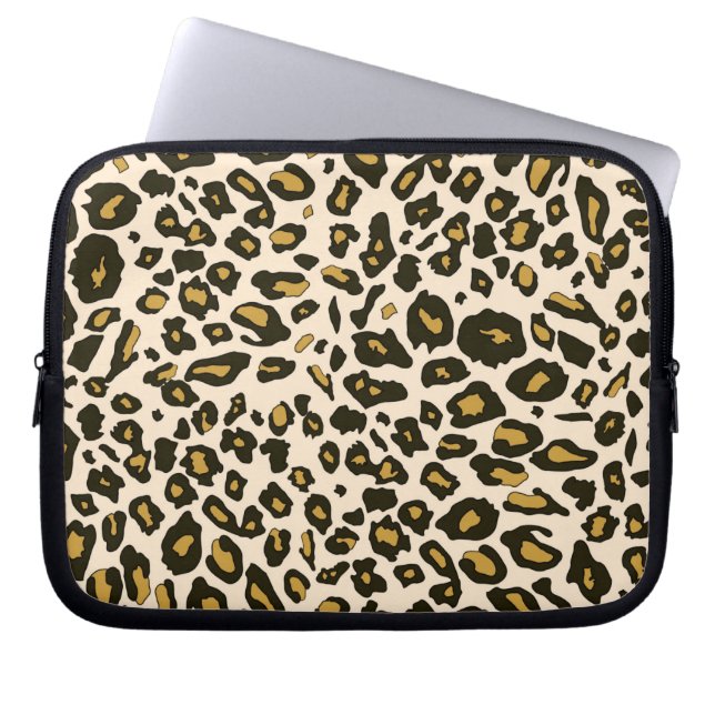 Funda Para Portátil Modelo del estampado leopardo (Frente)