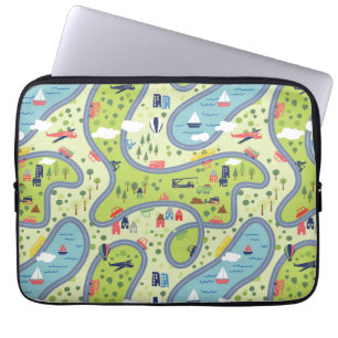 Funda Para Portátil Modelo del paisaje de Roadtrip de los niños