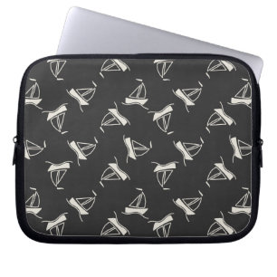 Funda Para Portátil Modelo del velero del Doodle