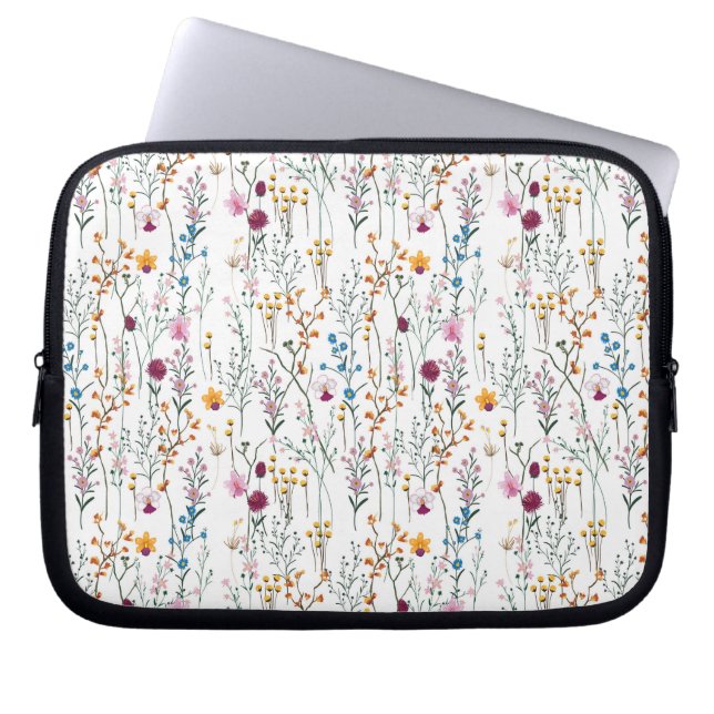 Funda Para Portátil Modelo del Wildflower del verano (Frente)