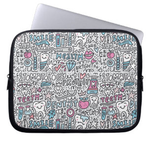 Funda Para Portátil Modelo dental del dibujo animado