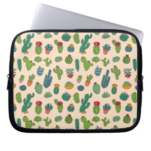 Funda Para Portátil Modelo derecho del cactus lindo