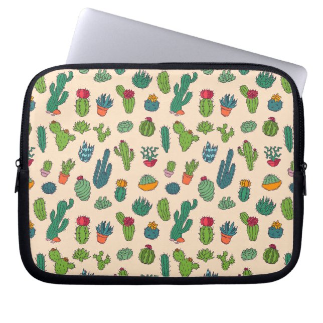 Funda Para Portátil Modelo derecho del cactus lindo (Frente)