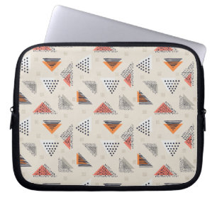 Funda Para Portátil Modelo dibujado mano geométrica del triángulo