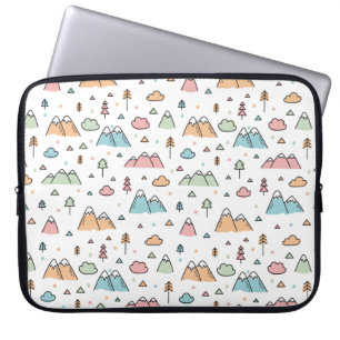 Funda Para Portátil Modelo dibujado mano linda de la escena de la