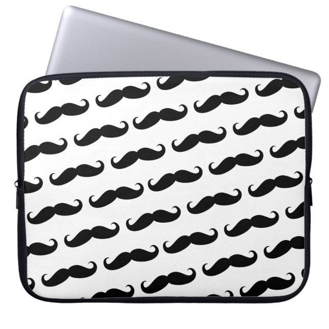 Funda Para Portátil Modelo divertido del bigote (Frente)