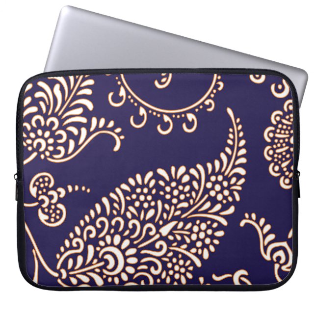 Funda Para Portátil Modelo elegante floral femenino de Paisley del (Frente)