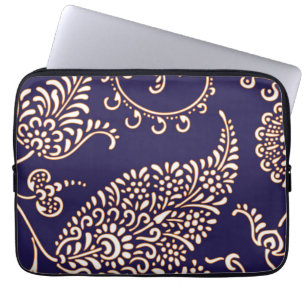 Funda Para Portátil Modelo elegante floral femenino de Paisley del