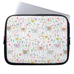Funda Para Portátil Modelo en colores pastel lindo de la llama