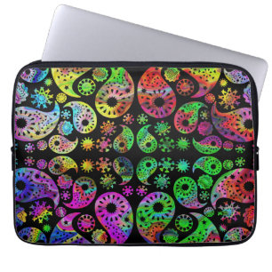 Funda Para Portátil Modelo enrrollado colorido de Paisley
