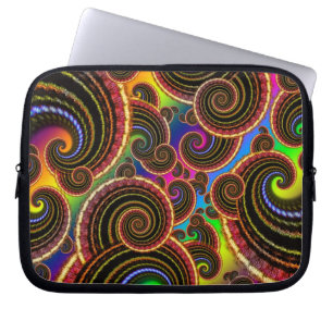 Funda Para Portátil Modelo enrrollado del arte del fractal del