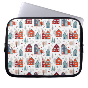 Funda Para Portátil Modelo escandinavo del arte popular de la casa