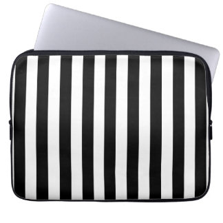 FUNDA PARA PORTÁTIL MODELO FEMENINO DE LAS RAYAS NEGRAS DE LA MOD