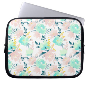 Funda Para Portátil Modelo floral de la acuarela