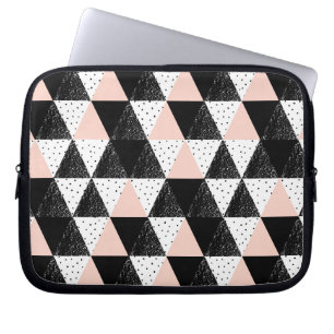 Funda Para Portátil Modelo geométrico dibujado mano del triángulo