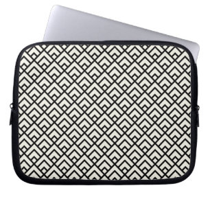 Funda Para Portátil Modelo geométrico negro y blanco