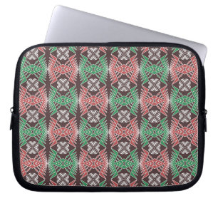 Funda Para Portátil modelo geométrico rayado africano étnico