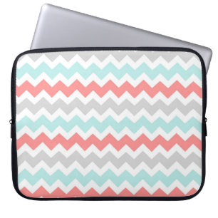 Funda Para Portátil Modelo gris de los galones de la aguamarina