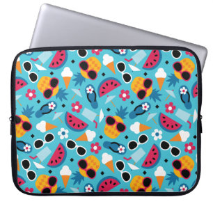 Funda Para Portátil Modelo inconsútil de las vacaciones tropicales