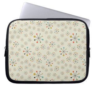 Funda Para Portátil Modelo inspirado atómico de los mediados de siglo