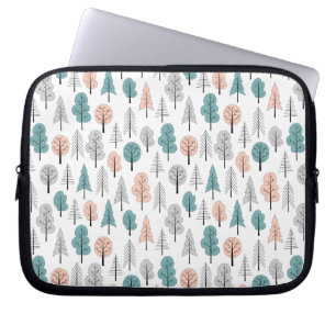 Funda Para Portátil Modelo lindo del bosque del Doodle